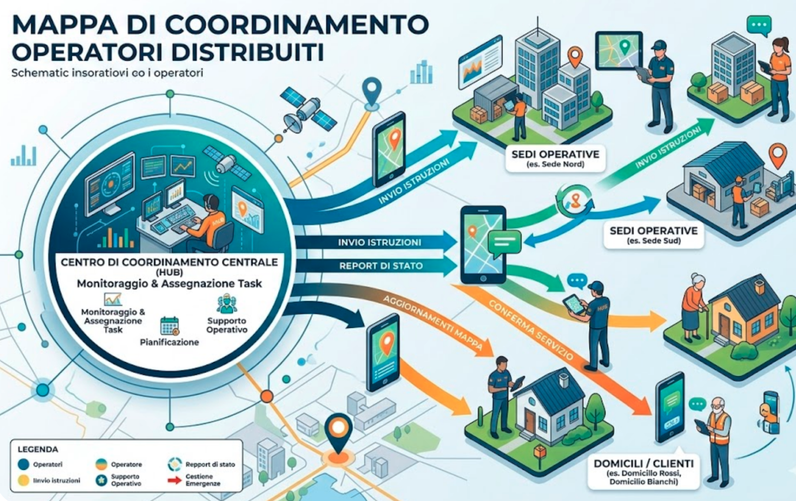 ALT: sfide operative gestione turni cooperative sociali sanitarie personale distribuito