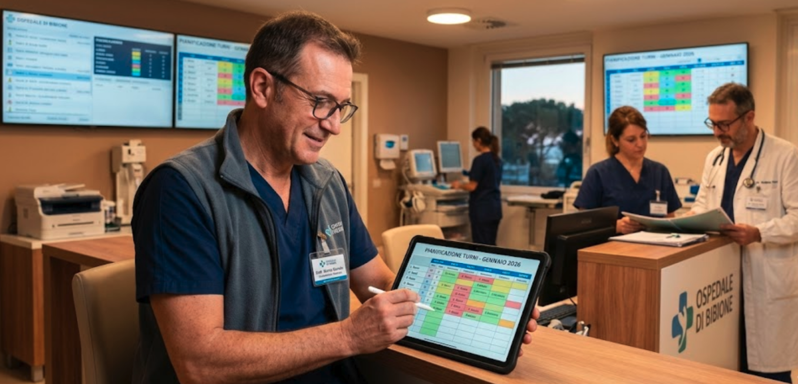 best practice pianificazione turni sanitari coordinatore infermieristico software