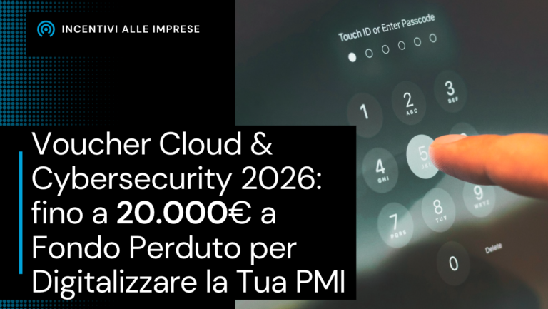 voucher cloud cybersecurity 2026 PMI MIMIT incentivo